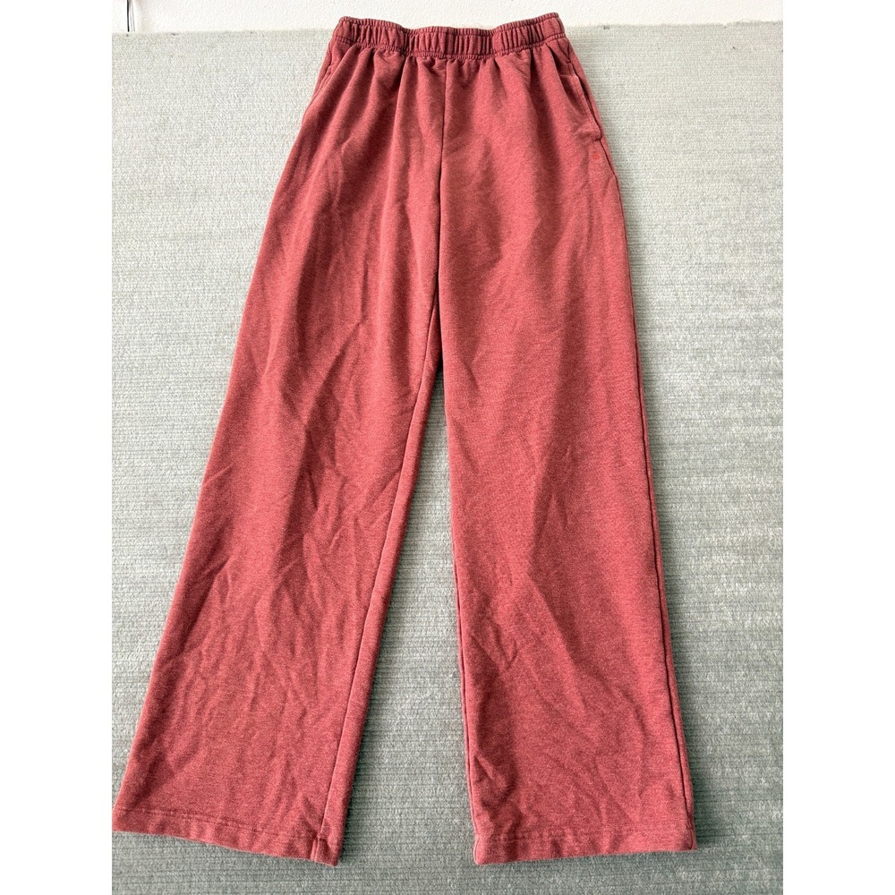 Vitality Sweatpant Trouser Women L Reddish Pink Pockets Elastic Waist Athleisure